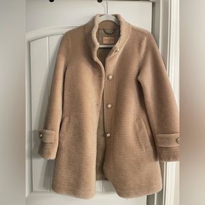 Santinni ‘All About Eve 100% Wool Coat’ in Cammello